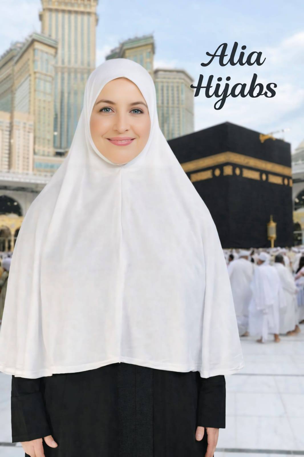 Ihram 1 P White X-Long Cotton Hijab