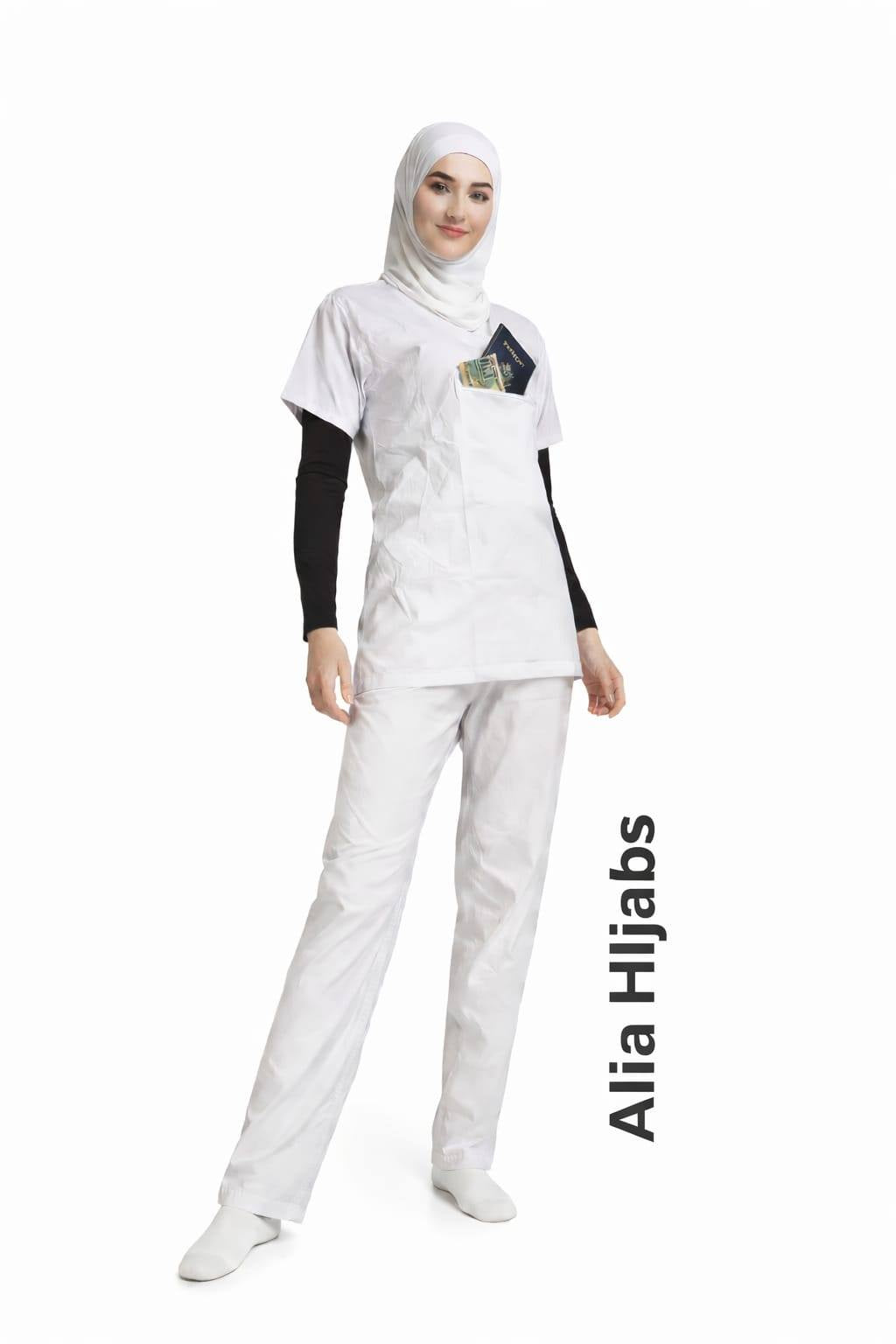 Ihram Woman's White Cotton Underwear Pants