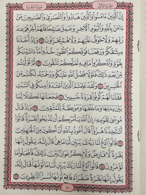 30 Juza Set Of Holy Quran In Mocha Leather Case