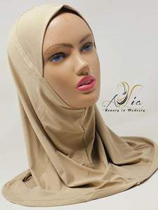 Dark Beige Plain Lycra LPH1P