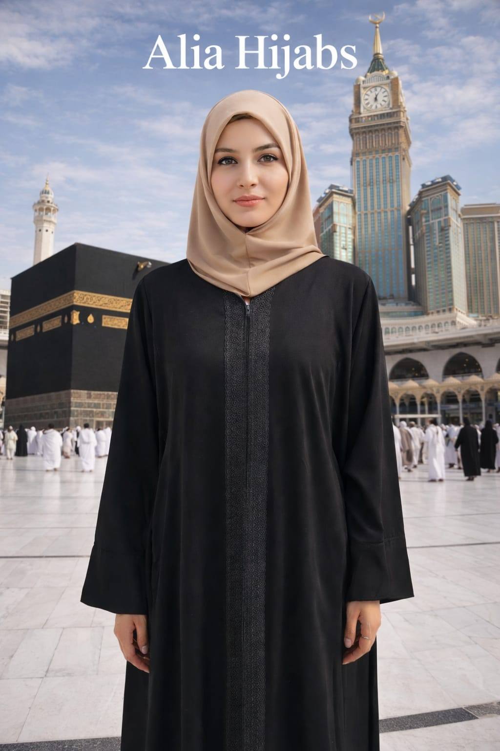 Ihram Woman's Black Galabiya