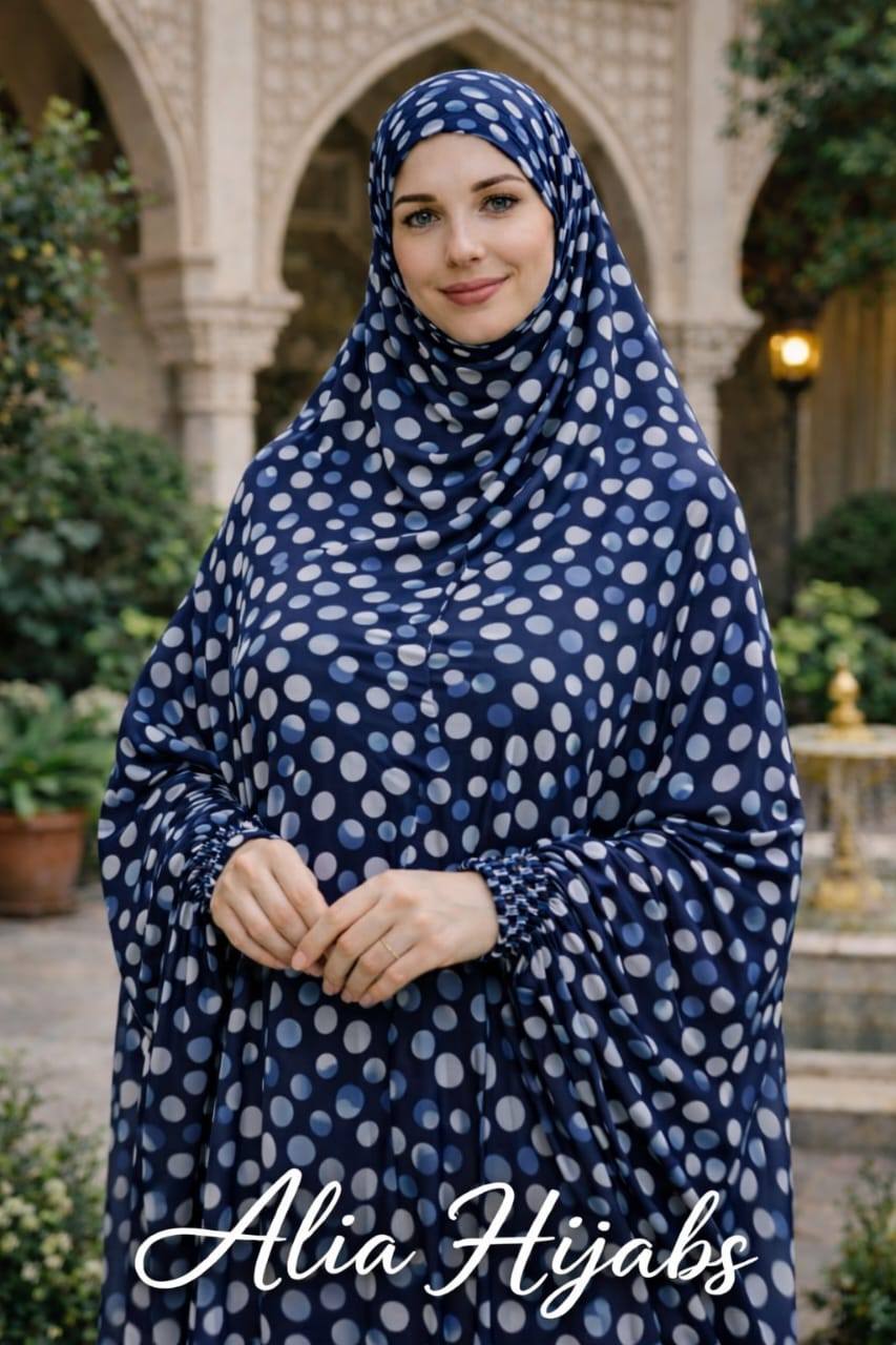 Navy Blue / Black & Off White