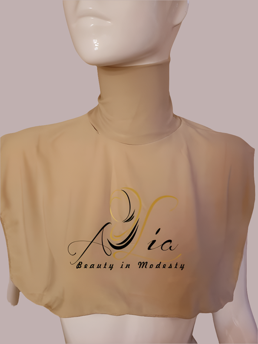 Light Beige Lycra Neck Cover N-14