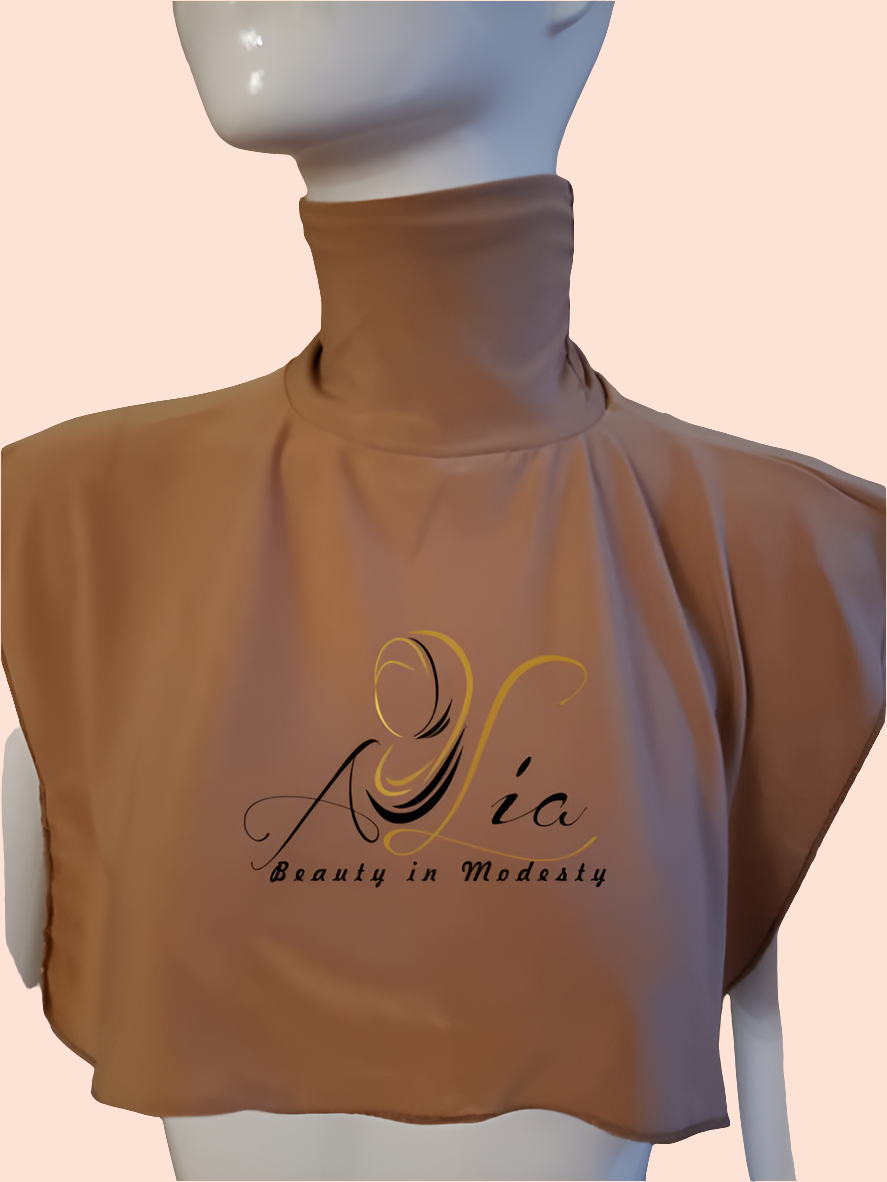 Golden Beige Lycra Neck Cover N-09