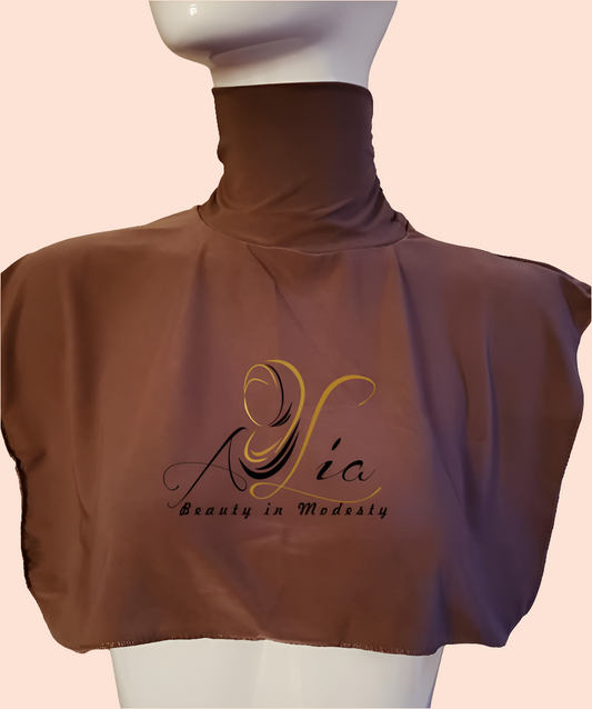 Walnut Brown Lycra Neck Cover N-10