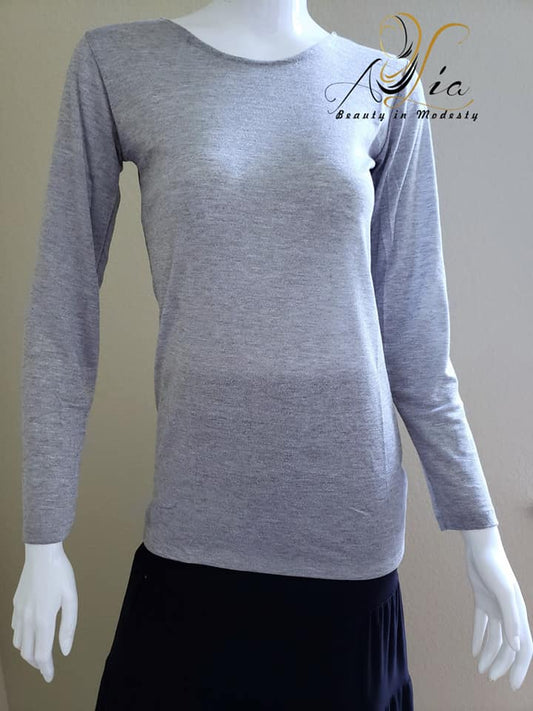 Gray Sparkly Jersey Shirt SH-J-13