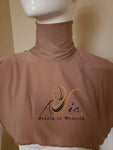 Dark Beige Lycra Neck Cover N-12