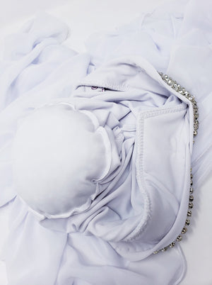 Navy Blue Luxurious Wedding Shawl