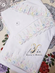 3 To 5 Y.O. White/Colorful Lace 2 Pcs Grils Prayer Clothes