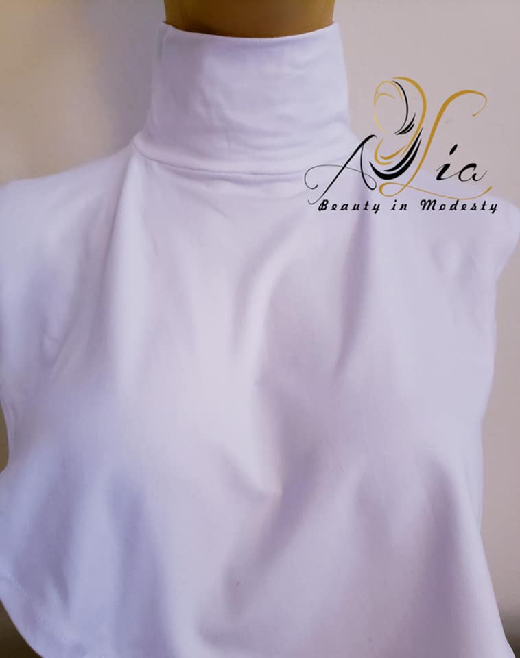 White Cotton Neck Cover