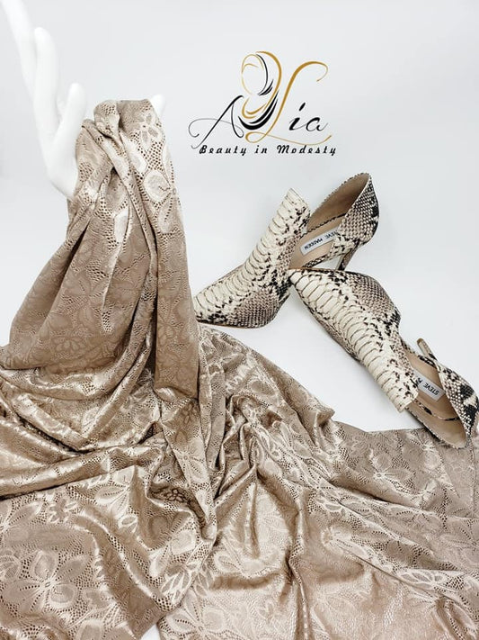 Dark Beige Dantel Shawl