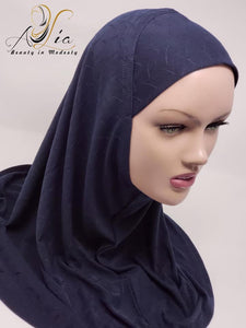 Navy Blue Feathers Shape 1P CJ-04