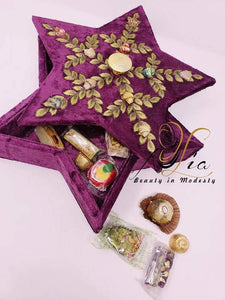 Purple Star Luxury Decorated Treat Serving Box