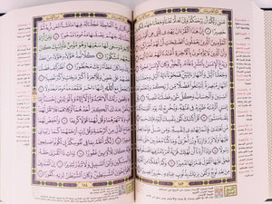 Navy Blue Large Colored Subjects Holy Quran  مصحف التقسيم الموضوعي