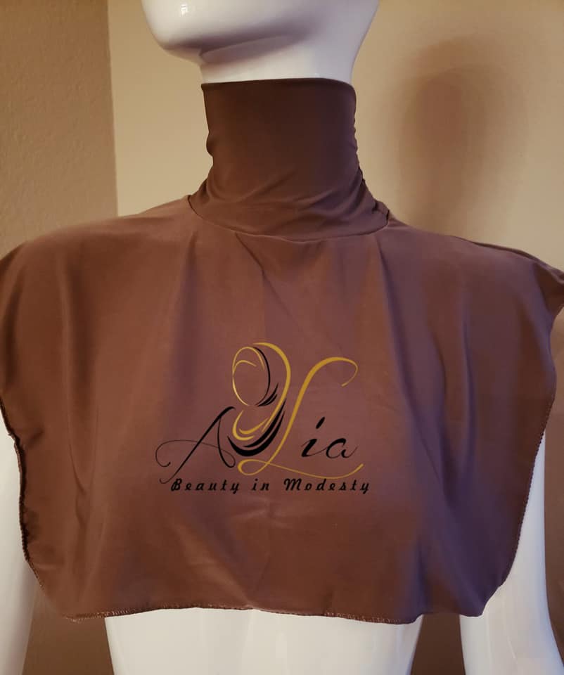 Walnut Brown Lycra Neck Cover N-10