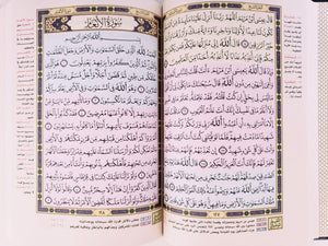 Navy Blue Large Colored Subjects Holy Quran  مصحف التقسيم الموضوعي