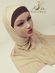 Sparkly Golden Sand Jersey Shawl JER-04