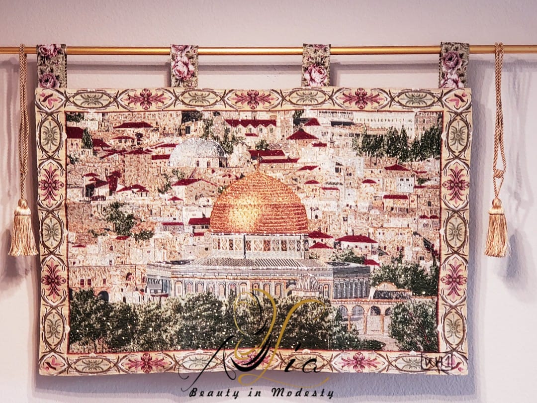 Al-Aqsa Mosque, Full Of Rhinestones, Large Size/4 Rings O-07