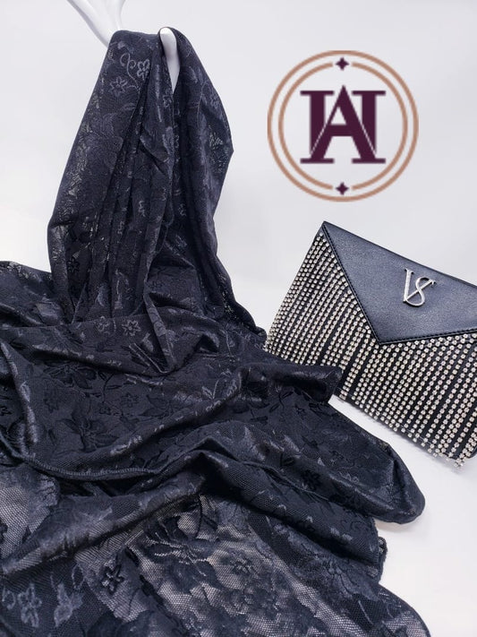 Black Dantel Shawl LD-05