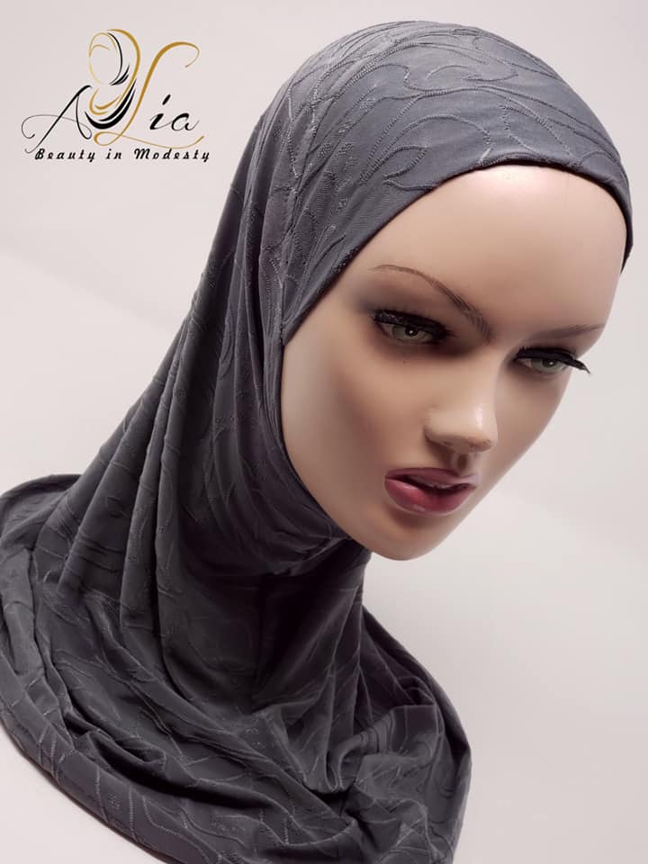 Dark Gray Lycra Jacquard R-03