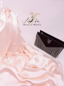 Peach Double Face Plain Satin Shawl